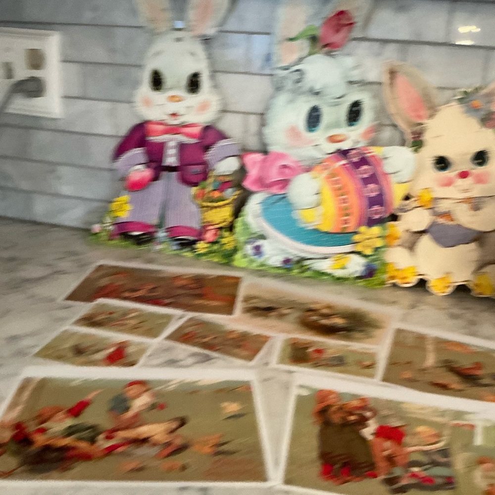 Charming  Vintage Easter Bunny Die Cuts